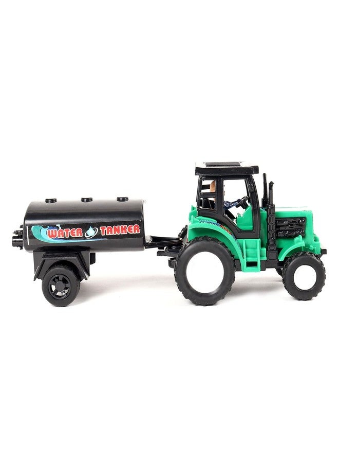 Shinsei Tractor Water Tanker Maintenance Free Pullback Spring Action Race Toy Gift for Boys 3+ Years. Strong ABS Plastic, NO Sharp Edges, BIS Certified. Pack of 1, Color Green - Image 2